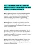 COSO CERTIFICATION EVALUATION 2026&NewLine;QUESTIONS WITH SOLUTIONS GRADED A