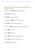 EMT-Anatomy and Physiology Exam questions and&NewLine;answers Graded A&plus;