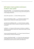 EMT Section 1 Exam questions and answers&NewLine;Graded A&plus; latest update