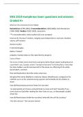 ENG 2310 Humphreys Exam questions and answers&NewLine;Graded A&plus;