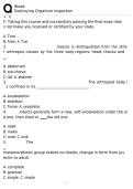 Wood-Destroying Organism Inspection Exam Questions and Answers&NewLine;