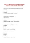 Mock CA CSR Professional Practice Exam Questions And Correct Answers &lpar;Verified Answers&rpar; 2026