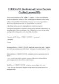 CSR EXAM 1 Questions And Correct Answers &lpar;Verified Answers&rpar; 2026