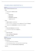 Samenvatting -  Cel II &colon; Structuur en functies - HST 2