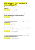 Yoga Sequence Exam Questions & Answers &lpar;Grade A&plus;&rpar;&period;docx&NewLine;&NewLine;