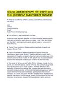 CPL250 CERTIFICATION EVALUATION&NewLine;QUESTIONS AND CORRECT ANSWERS 2026&NewLine;STUDY GUIDE