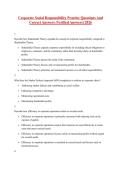 Corporate Social Responsibility Practice Questions And Correct Answers &lpar;Verified Answers&rpar; 2026