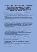 NSG6435 Final 2 Study Guide 2026 &vert; Latest Practice Questions & Answers &vert; Verified