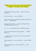 FLORIDA STATE NHA EXAM 100 EXAM QUESTIONS & CORRECT ANSWERS LATEST 2026&sol;2027