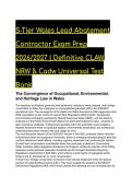 S-Tier Wales Lead Abatement Contractor Exam Prep 2026&sol;2027 &vert; Definitive CLAW&comma; NRW & Cadw Universal Test Bank