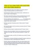 CPOA EXAM STUDY GUIDE 2026 COMPLETE&NewLine;SOLVED QUESTIONS EDITION