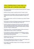 CPOA EXAM PREP 2026 TEST PAPER&NewLine;QUESTIONS AND ACCURATE ANSWERS