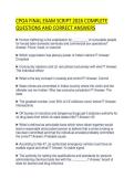 CPSI PREP PACKAGE STUDY GUIDE 2026&NewLine;QUESTIONS WITH CORRECT ANSWERS&NewLine;GRADED A&plus;