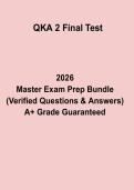 QKA 2 Final Test 2026 &ndash; Complete Revision Guide & Practice Questions