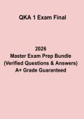 QKA 1 Exam 2026 &ndash; Complete Revision Guide & Practice Questions