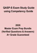 QASP-S Exam Study Guide Using Competency Guide 2026 &ndash; Complete Revision & Practice Questions