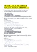 CREST CPSA PRACTICE TEST 2026 QUESTIONS&NewLine;WITH ANSWERS GRADED A&plus;
