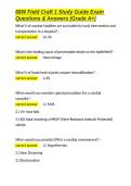 68W Field Craft 1 Study Guide Exam Questions & Answers &lpar;Grade A&plus;&rpar;&period;docx&NewLine;&NewLine;