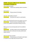 EFMB Jeopardy 68W Exam Questions & Answers &lpar;Grade A&plus;&rpar;&period;docx&NewLine;&NewLine;