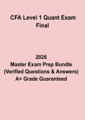 CFA Level 1 Quant Exam Final 2026 &ndash; Complete Quantitative Methods Revision Guide