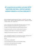 ATI comprehensive predictor exit exam WITH &NewLine;QUESTIONS AND WELL VERIFIED ANSWER &NewLine;ALREADY GRADED A&plus; ACTUAL 20262027&excl;&excl;&excl; 