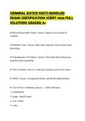 CRIMINAL JUSTICE NOCTI FULL BUNDLE&NewLine;FINAL PAPER 2026 ACCURATE QUESTIONS&NewLine;GRADED A&plus;