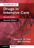 Handbook of Drugs in Intensive Care &ndash; Complete A&ndash;Z ICU Drug Guide for Critical Care Professionals