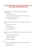 CSR Exam Questions with 100&percnt; Correct Answers &vert; Latest Version &lpar;2026&rpar; Expert Verified