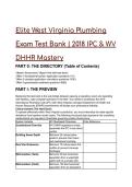 2026&sol;2027 S-Tier Elite West Virginia Plumbing Exam Test Bank &vert; 2018 IPC & WV DHHR Mastery &lpar;60 QA&rpar;