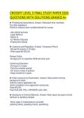 CROSSFIT LEVEL 3 FULL SOLUTION SCRIPT 2026&NewLine;QUESTIONS WITH ANSWERS GRADED A&plus;&NewLine;