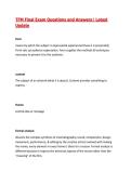 TFM Final Exam Questions and Answers&vert; Latest&NewLine;Update 2026&sol;27