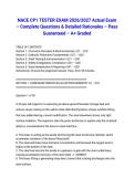 NACE CP1 TESTER EXAM 2026&sol;2027 Actual Exam &ndash; Complete Questions & Detailed Rationales &ndash; Pass Guaranteed &ndash; A&plus; Graded