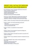 CROSS CONNECTION ACTUAL TEST PAPER 2026&NewLine;QUESTIONS WITH SOLUTIONS GRADED A&plus;