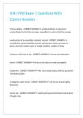 JURI 2990 Exam 1 Questions With Correct Answers&period;