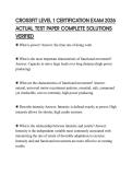 CROSSFIT LEVEL 2 TRAINER CERTIFICATE&NewLine;EXAM PRACTICE QUESTIONS AND&NewLine;VERIFIED ANSWERS
