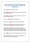 NBCOT COTA EXAM QUESTIONS AND CORRECT ANSWERS &lpar;VERIFIED&rpar; &vert;&NewLine;LATEST UPDATE 2026&sol;2027 &vert; GRADED A&plus; &vert; BRAND NEW &vert; 100&percnt;&NewLine;GUARANTEED PASS 
