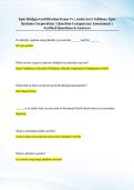 Epic Bridges Certification Exam V1 &vert; 2026&sol;2027 Edition &vert; Epic &NewLine;Systems Corporation &vert; Question Competency Assessment &vert; &NewLine;Verified Questions & Answers 