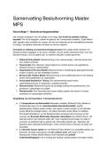 Samenvatting Besluitvorming &vert; Master MPS &vert;Universiteit  Leiden &vert; 2025&sol;26