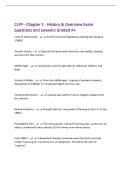 CLFP - Chapter 1 - History & Overview Exam&NewLine;questions and answers Graded A&plus;