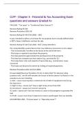 CLFP - Chapter 3 - Financial & Tax Accounting Exam&NewLine;questions and answers Graded A&plus;