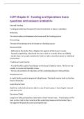 CLFP Chapter 8 - Funding and Operations Exam&NewLine;questions and answers Graded A&plus;&NewLine;Internal Funding&NewLine;Funding provided by the parent financial institution to lease a subsidiary&period;&NewLine;Brokering&NewLine;The intermediary role between the lessee and the funding source&period;&NewLine;Disc