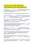 CSD 315 COMPREHENSIVE EXAMINATION TEST&NewLine;2026 SOLVED QUESTIONS GRADED A&plus;