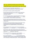 CSD 315 CERTIFICATION EVALUATION 2026&NewLine;COMPREHENSIVE QUESTIONS AND SOLUTIONS