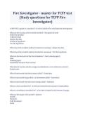 BIO117 Fire Investigator - master for TCFP test &lpar;Study questions for TCFP Fire Investigator&rpar;