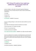 VATI Virtual ATI Predictor Green Light Exam Questions and Verified Answers