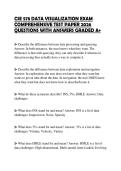 CSE 578 DATA VISUALIZATION EXAM&NewLine;FINAL STUDY GUIDE 2026 QUESTIONS&NewLine;WITH ANSWERS GRADED A&plus;