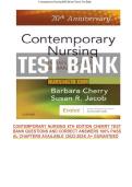 CONTEMPORARY NURSING 8TH EDITION CHERRY TEST&NewLine;BANK QUESTIONS AND CORRECT ANSWERS 100&percnt; PASS