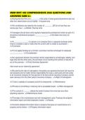 IREM MNT 402 COMPREHENSIVE 2026 QUESTIONS AND ANSWERS SURE 