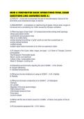MOD A FIREFIGHTER BASIC OPERATIONS FINAL EXAM QUESTIONS AND ANSWERS SURE A