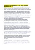 ORGB 364 COMPREHENSIVE LATEST QUESTIONS AND ANSWERS SURE 
